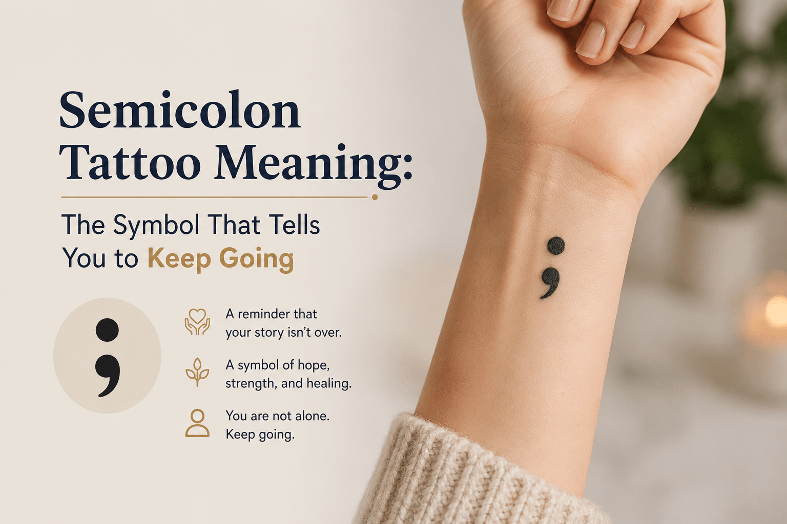 Semicolon Tattoo Meaning